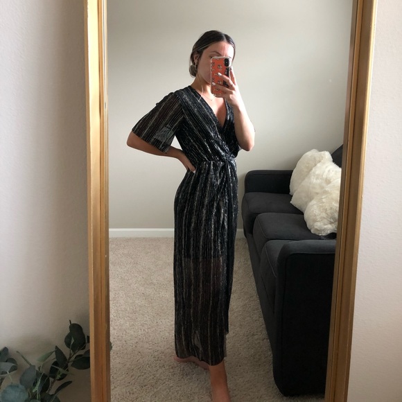 Nordstrom black sparkle maxi dress - Picture 4 of 8